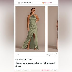 Green bridesmaids dress